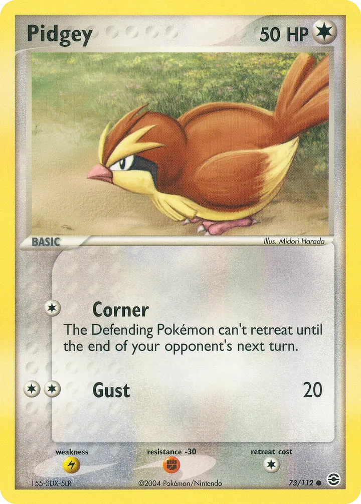 EX FireRed & LeafGreen 英語版 Pidgey 73 カード表面