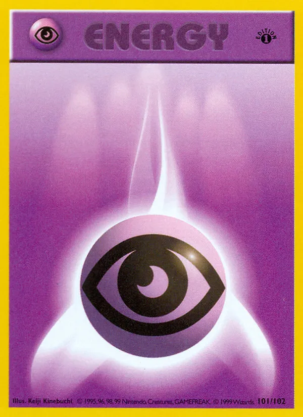 Base Set 영어판 Psychic Energy 101 카드 앞면