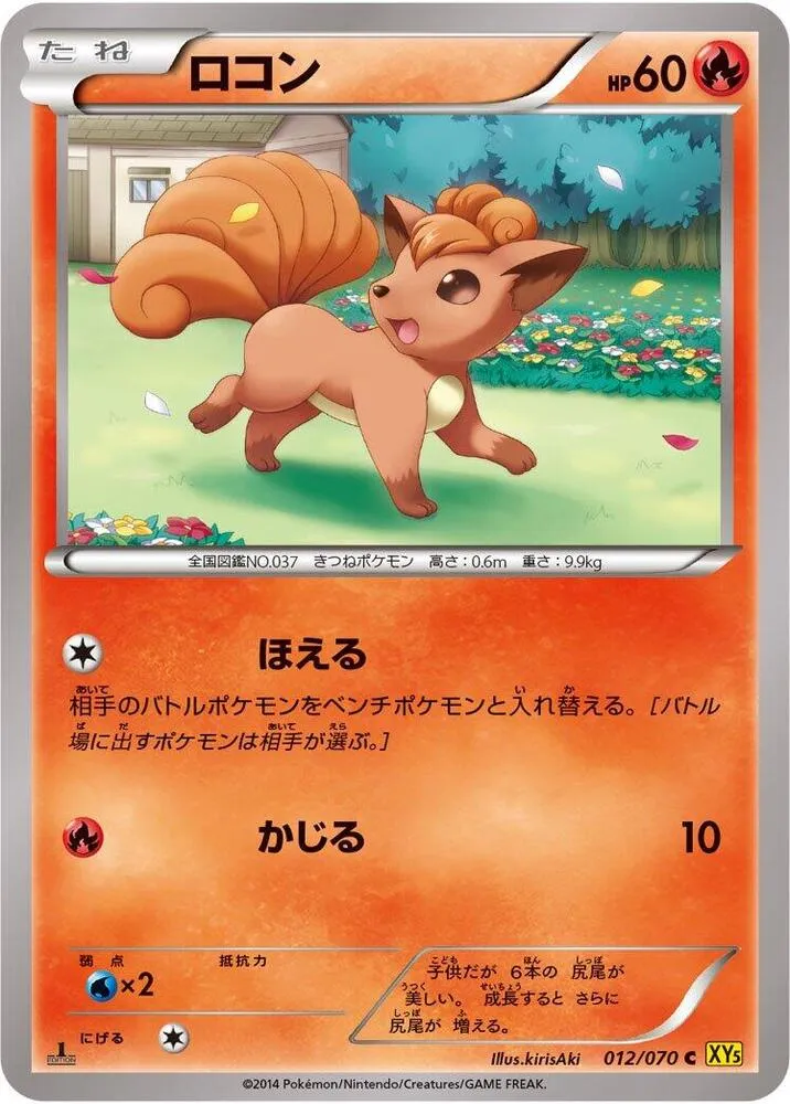 Front of Vulpix 12, ガイアボルケーノ Japanese