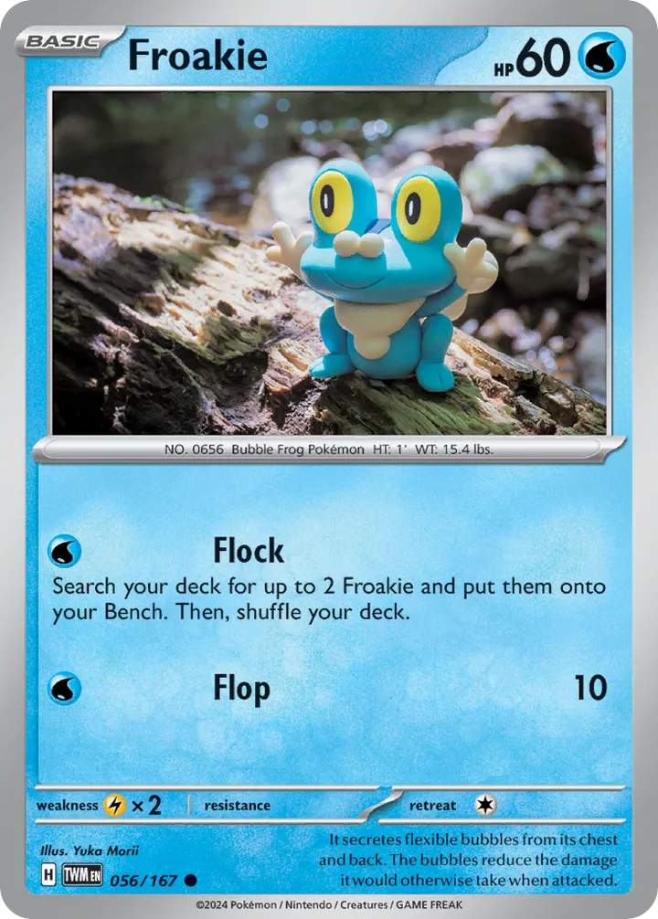 Scarlet & Violet—Twilight Masquerade 영어판 Froakie 56 카드 앞면
