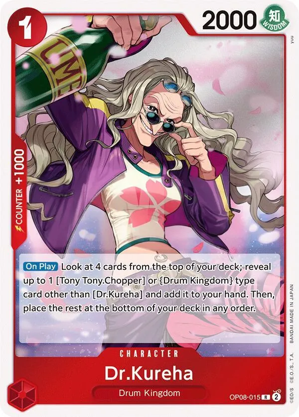 Front of Dr.Kureha OP08-015, Two Legends English