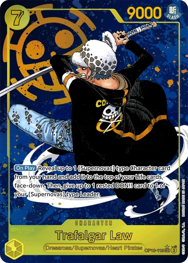 Royal Blood 영어판 Trafalgar Law OP10-119 · 패럴렐 카드 앞면