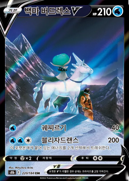 Front of 백마 버드렉스 V 220, VMAX 클라이맥스 Korean