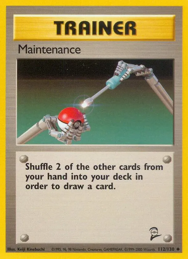 Base Set 2 英語版 Maintenance 112 カード表面
