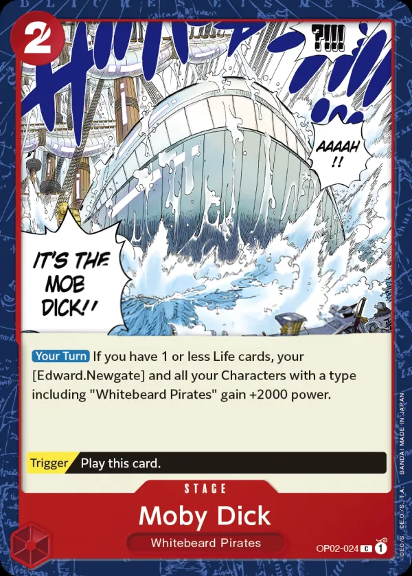 Paramount War 英語版 Moby Dick OP02-024 カード表面