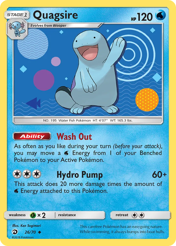 Dragon Majesty 英語版 Quagsire 26 カード表面