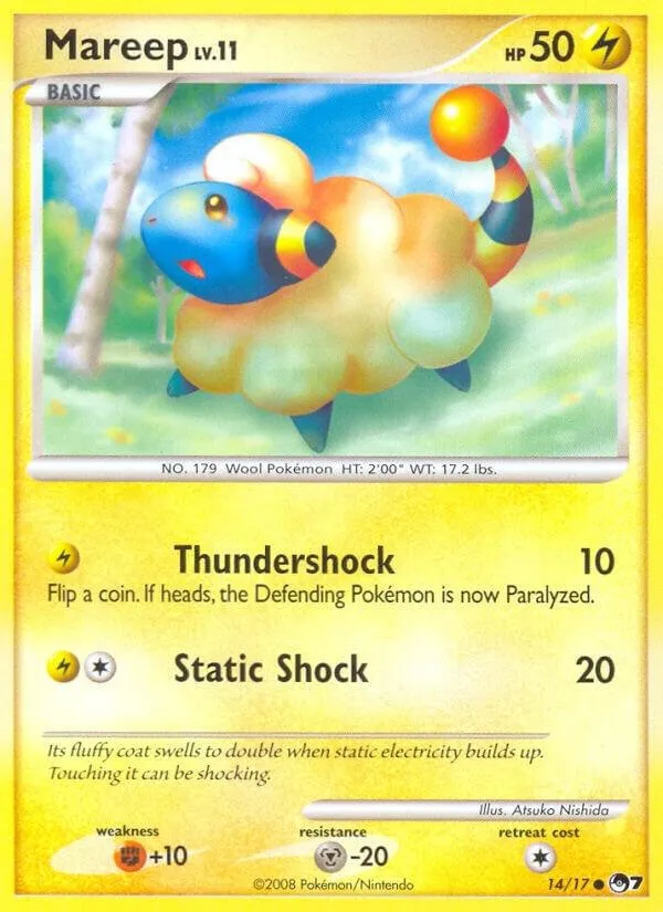 POP Series 7 英語版 Mareep 14 カード表面