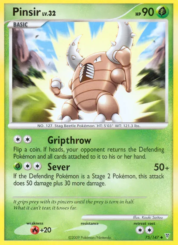 Platinum—Supreme Victors 英語版 Pinsir 75 カード表面