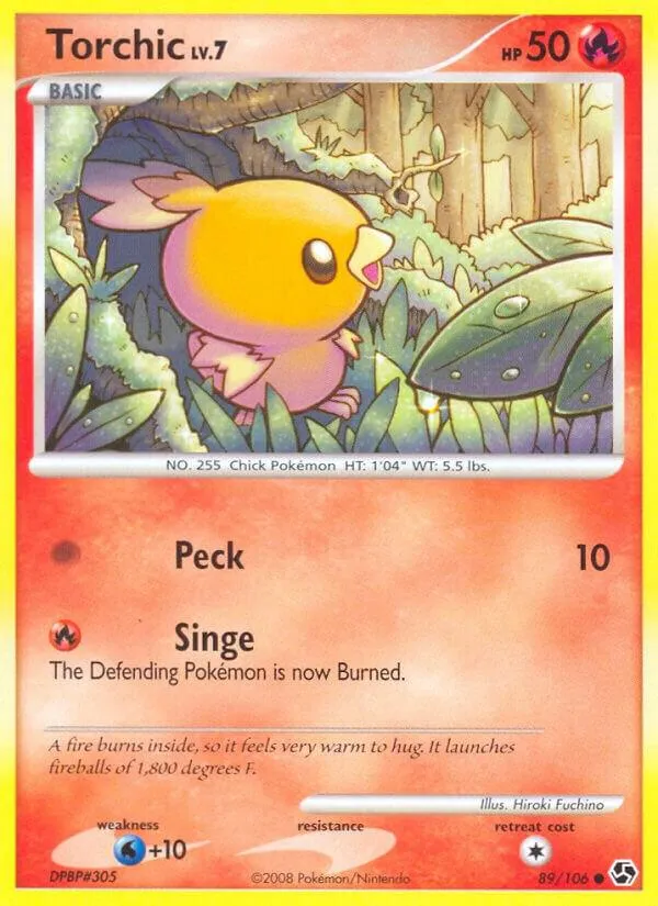 Diamond & Pearl—Great Encounters 영어판 Torchic 89 카드 앞면