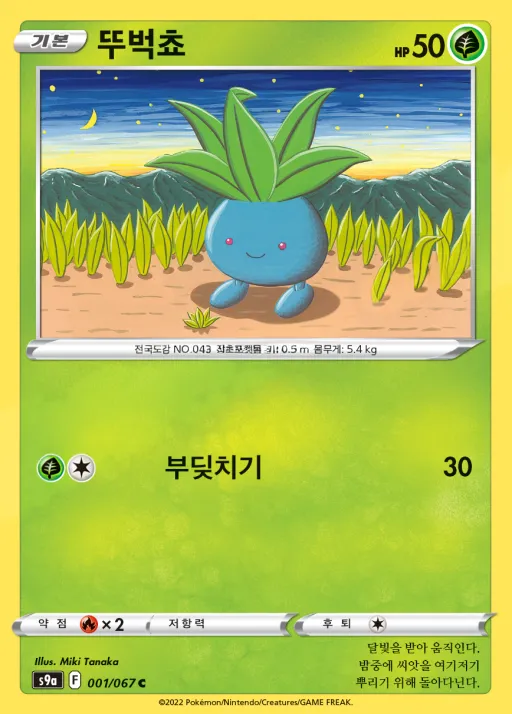 배틀리전 韓国語版 뚜벅쵸 1 カード表面