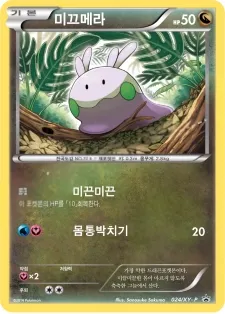 XY 프로모 카드 韓国語版 미끄메라 24 カード表面