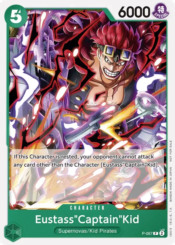 Promotion Cards 영어판 Eustass"Captain"Kid P-067 카드 앞면