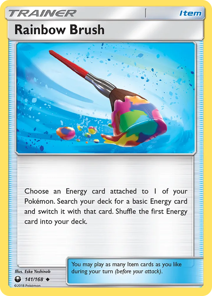 Sun & Moon—Celestial Storm 영어판 Rainbow Brush 141 카드 앞면