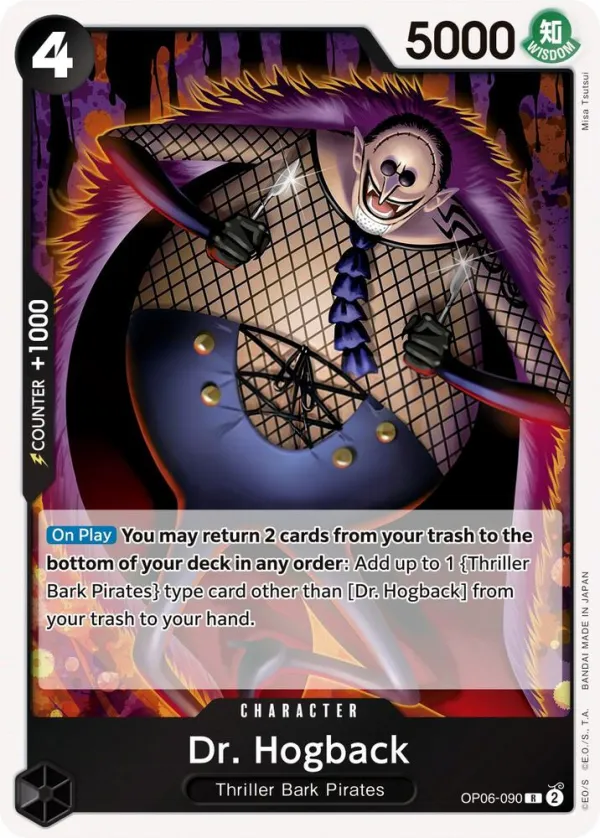 Wings of the Captain 英語版 Dr. Hogback OP06-090 カード表面
