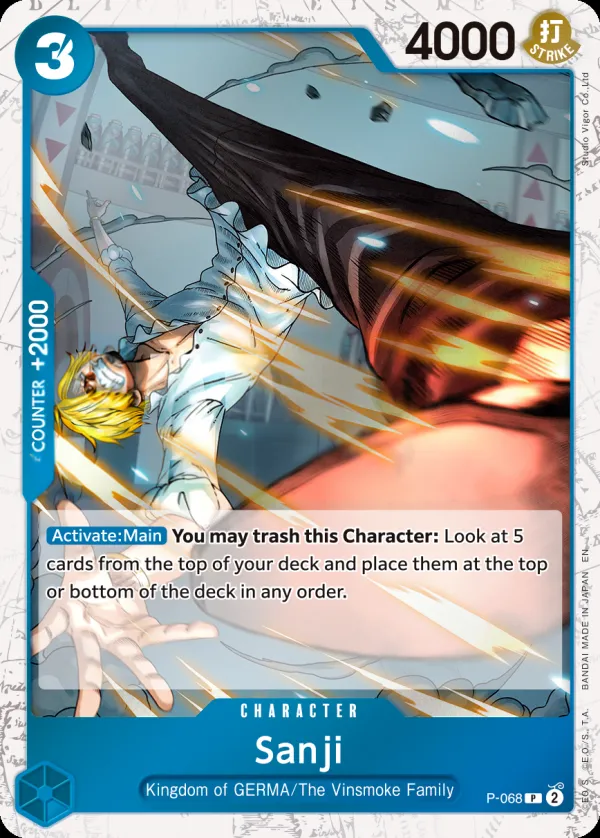 Promotion Cards 영어판 Sanji P-068 · 패럴렐 카드 앞면