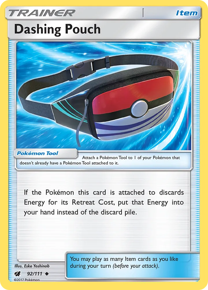 Sun & Moon—Crimson Invasion 영어판 Dashing Pouch 92 카드 앞면