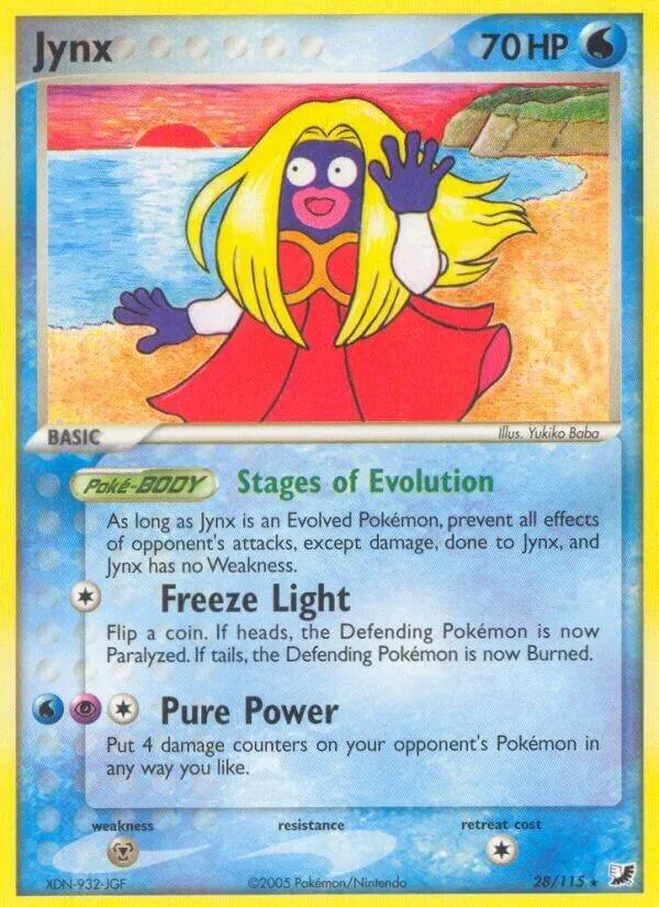 EX Unseen Forces 영어판 Jynx 28 카드 앞면