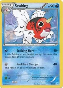 XY Trainer Kit: Pikachu Libre & Suicune 영어판 Seaking 12 카드 앞면