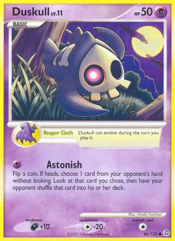 Diamond & Pearl—Secret Wonders 英語版 Duskull 86 カード表面