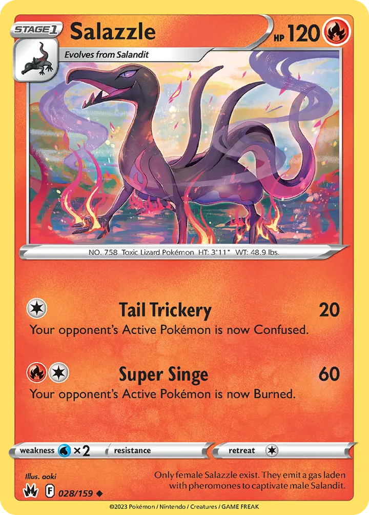 Crown Zenith 英語版 Salazzle 28 カード表面