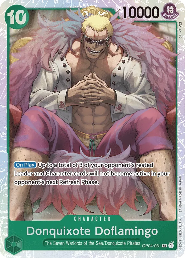 Kingdoms of Intrigue 英語版 Donquixote Doflamingo OP04-031 カード表面