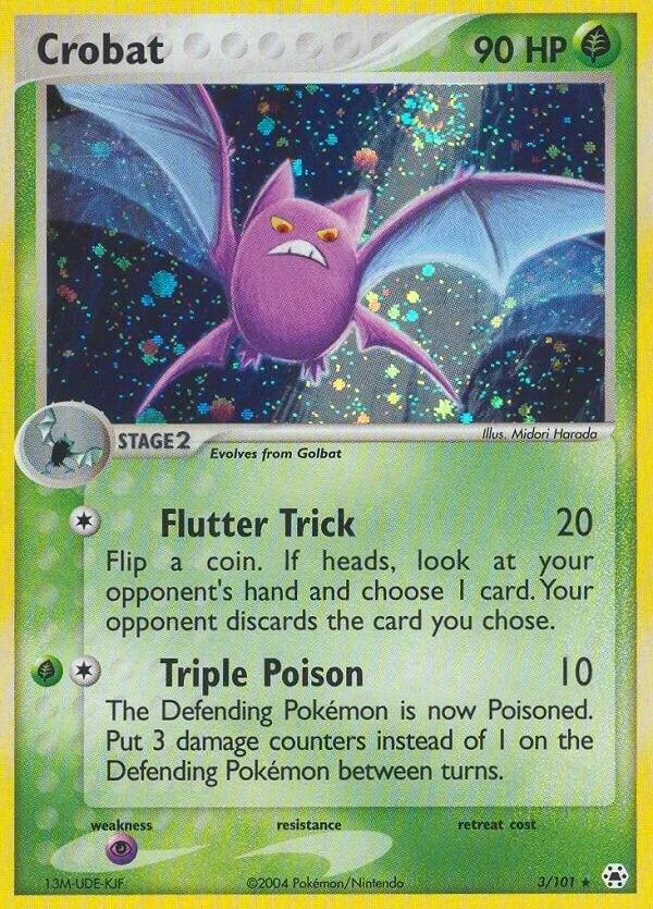 EX Hidden Legends 英語版 Crobat 3 カード表面