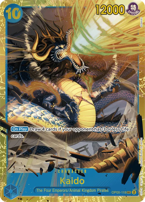 Awakening of the New Era 英語版 Kaido OP05-118 · 再録 カード表面