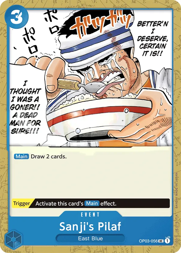 Pillars of Strength 英語版 Sanji's Pilaf OP03-056 · 再録 カード表面