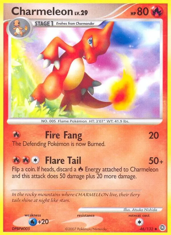 Diamond & Pearl—Secret Wonders 英語版 Charmeleon 46 カード表面