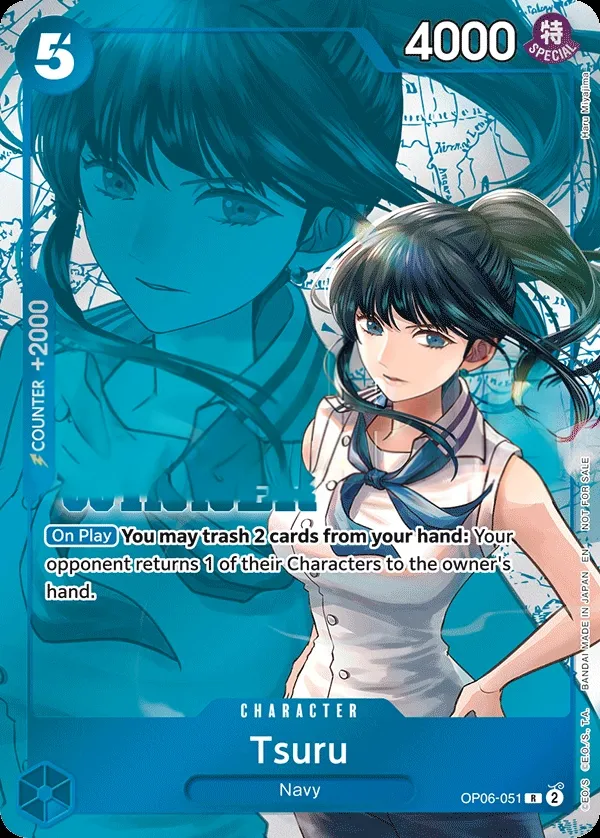 Wings of the Captain 英語版 Tsuru OP06-051 · パラレル 2 カード表面