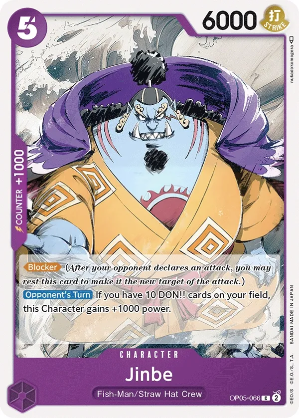 Awakening of the New Era 英語版 Jinbe OP05-066 カード表面