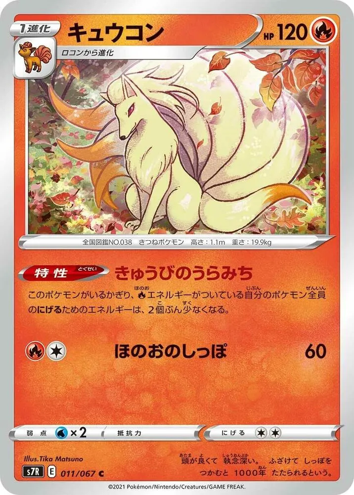 Front of Ninetales 11, 蒼空ストリーム Japanese