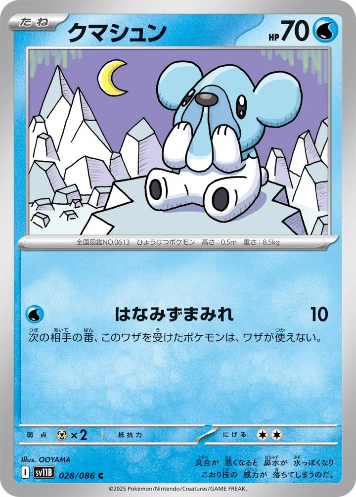 Front of Cubchoo 28, ブラックボルト Japanese