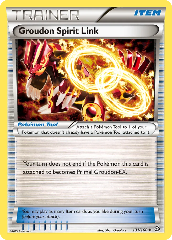XY—Primal Clash 英語版 Groudon Spirit Link 131 カード表面