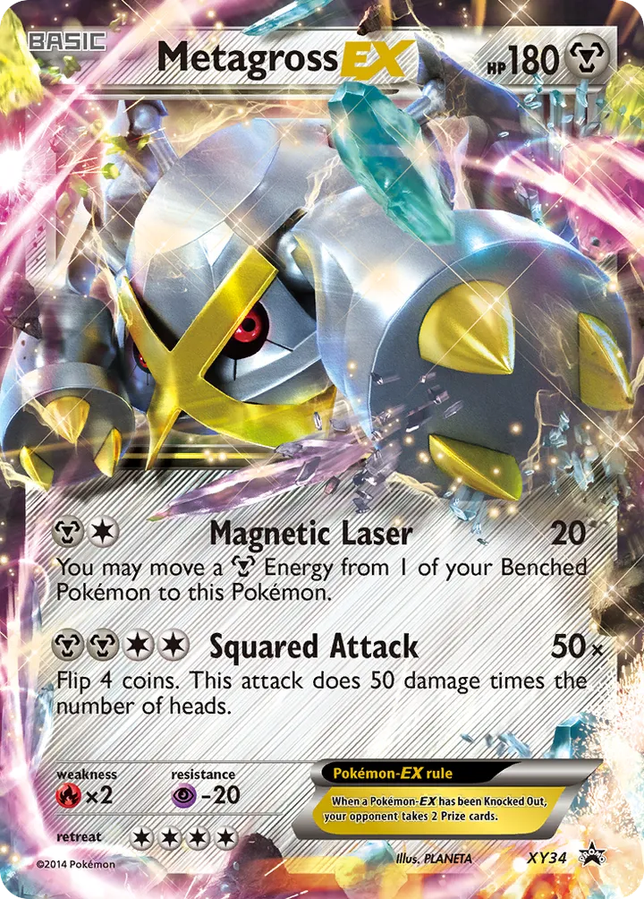 XY Black Star Promos 英語版 Metagross-EX XY34 カード表面