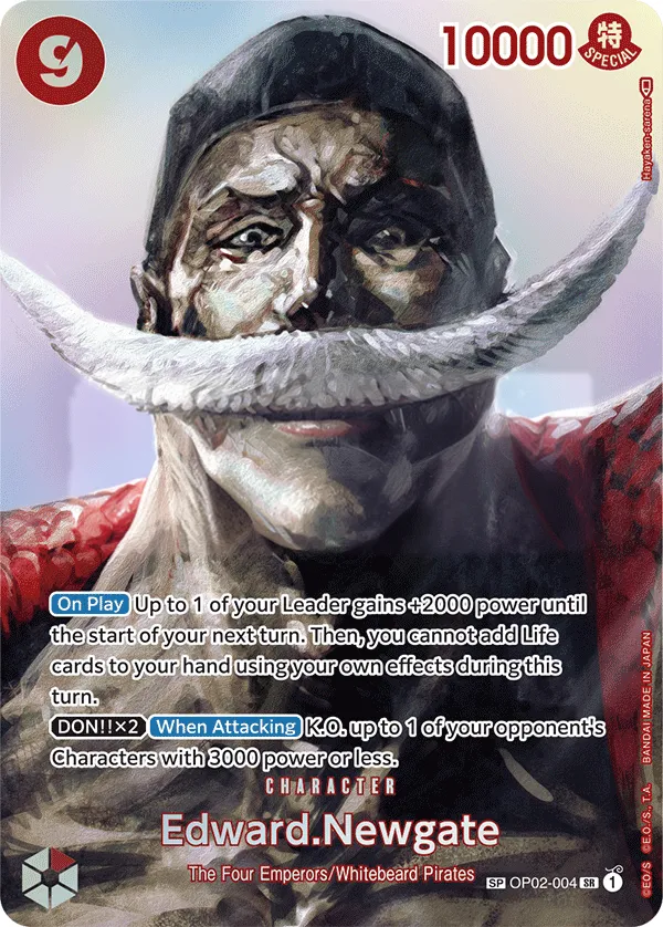 Paramount War 英語版 Edward.Newgate OP02-004 · パラレル 2 カード表面