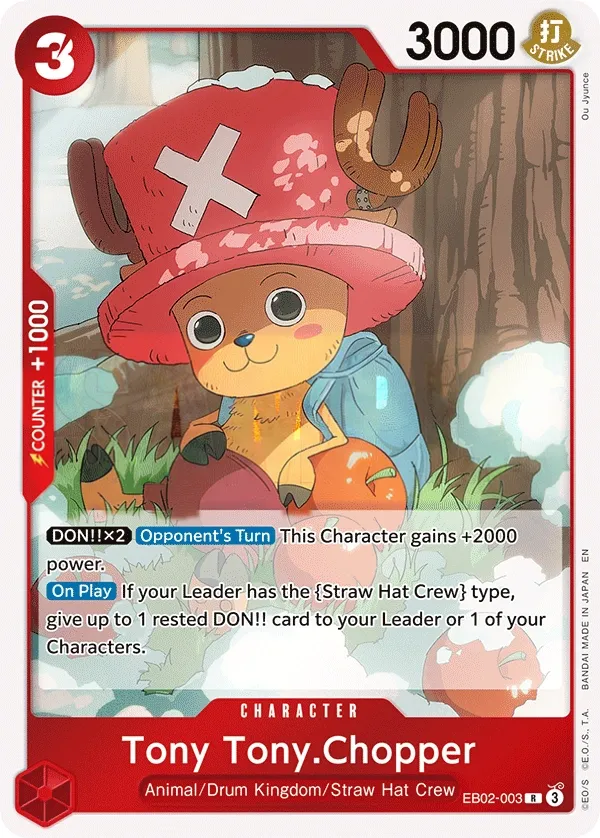 Anime 25th Collection 영어판 Tony Tony.Chopper EB02-003 카드 앞면