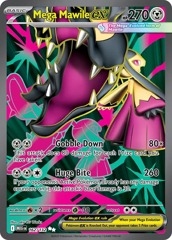 Mega Evolution 英語版 Mega Mawile ex 162 カード表面