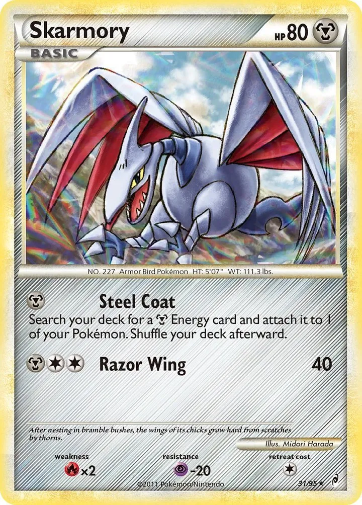 Pokémon TCG: Call of Legends 영어판 Skarmory 31 카드 앞면