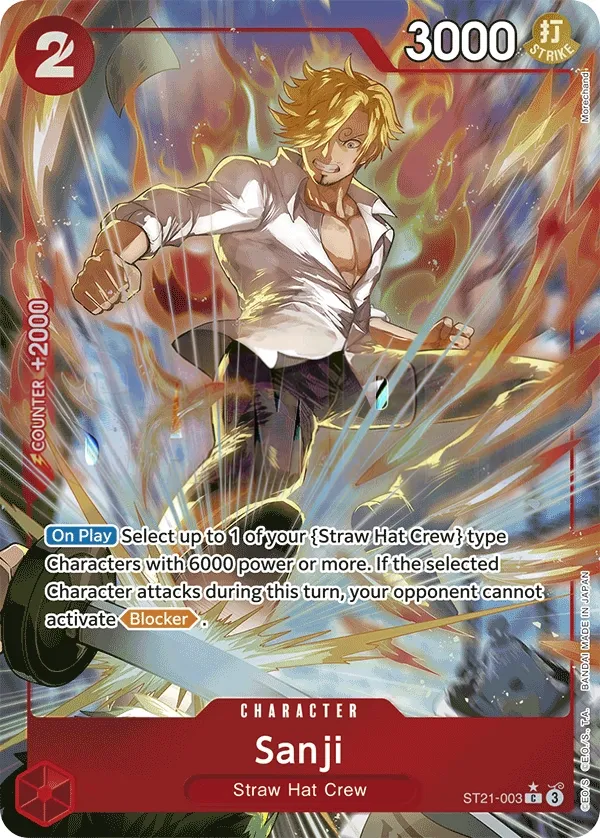 GEAR5 영어판 Sanji ST21-003 · 패럴렐 카드 앞면