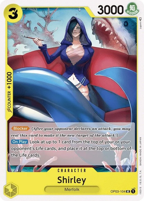 Pillars of Strength 영어판 Shirley OP03-104 카드 앞면