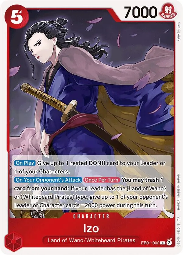 Memorial Collection 영어판 Izo EB01-002 카드 앞면
