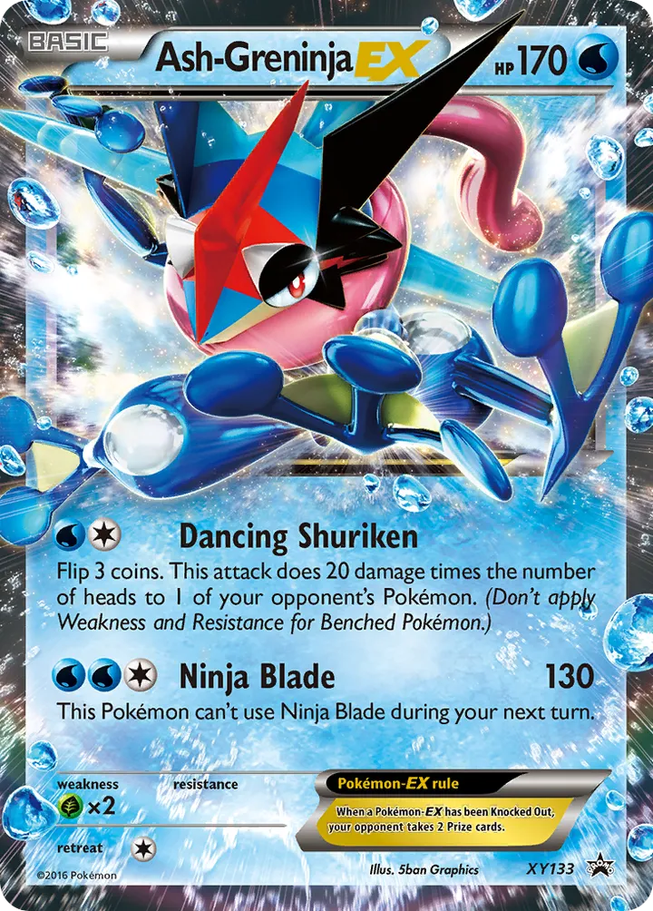 XY Black Star Promos 英語版 Ash-Greninja-EX XY133 カード表面