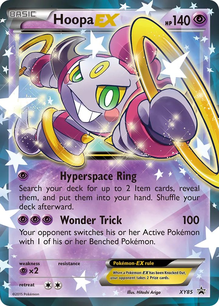 XY Black Star Promos 英語版 Hoopa-EX XY85 カード表面