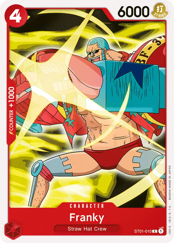 Straw Hat Crew 英語版 Franky ST01-010 カード表面