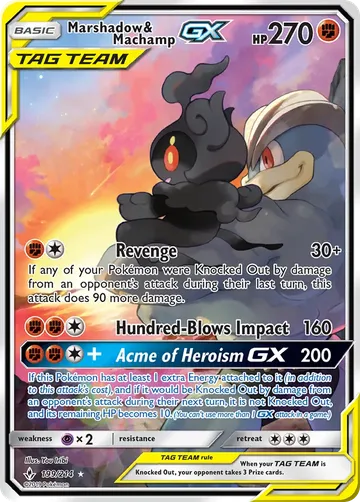 Marshadow & Machamp-GX 199 $234.01