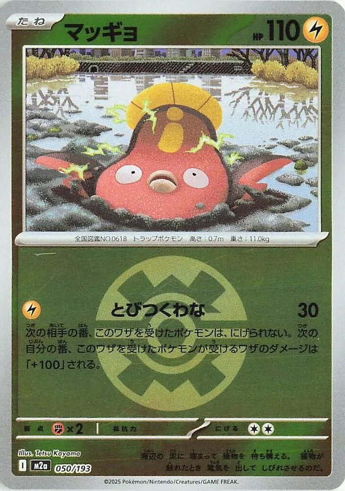 MEGAドリームex 일본판 マッギョ 50 카드 앞면