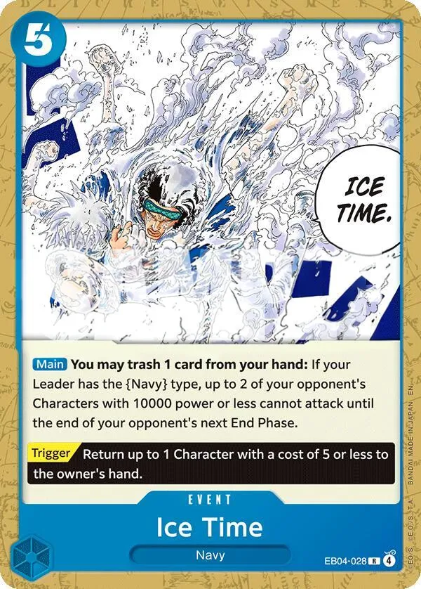 Egghead Crisis 영어판 Ice Time EB04-028 · 패럴렐 2 카드 앞면
