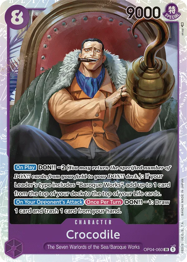 Kingdoms of Intrigue 영어판 Crocodile OP04-060 카드 앞면