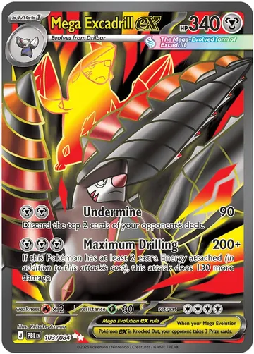 Mega Excadrill ex 103 ₩4,584